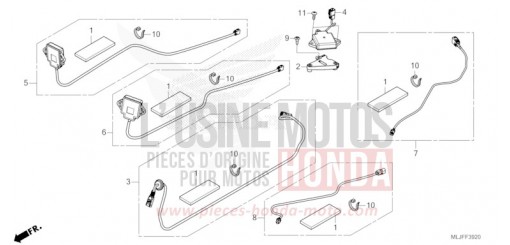 ENSEMBLE ANTENNE/JEU DE CORDONS GL1800BDS de 2025